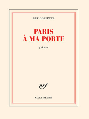 cover image of Paris à ma porte